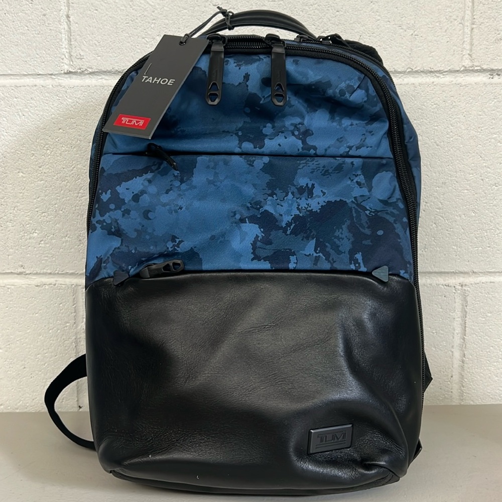 Tumi Camo Blue and Black Backpack